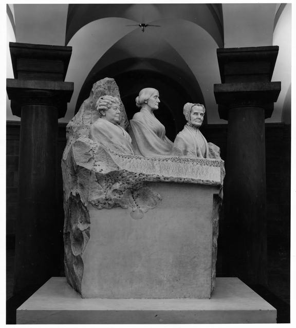The Monument on display in the Crypt (Courtesy Library of Congress)