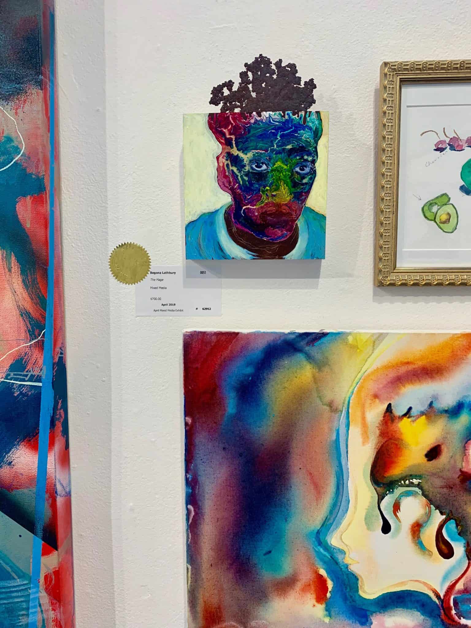 The Mage in April's Mixed Media Show