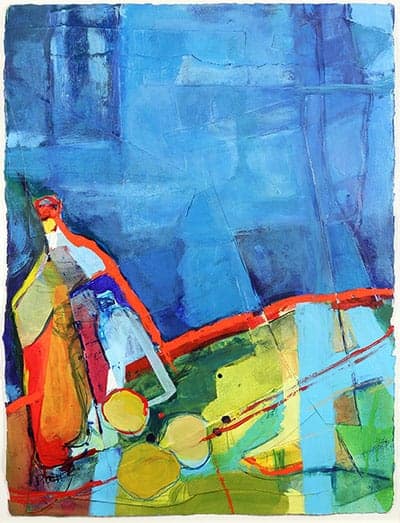 Still Life Abstracted by Ann Pickett (from the April 2015 All-Media Exhibit)