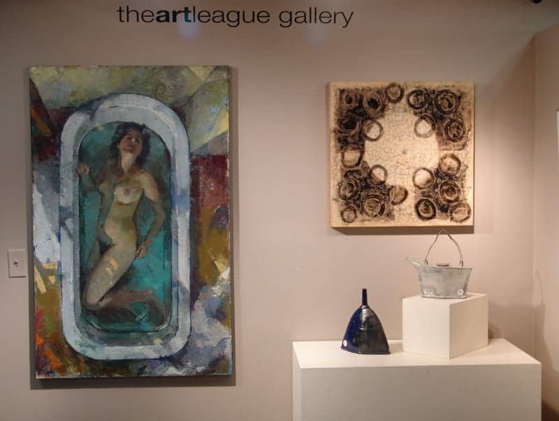 Faculty artwork in the Student/Faculty show.