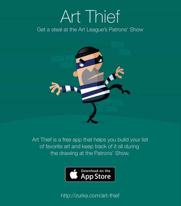 Patrons' Show Art Thief App