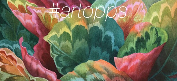 Calathea (detail) by Art League instructor Rachel Collins.