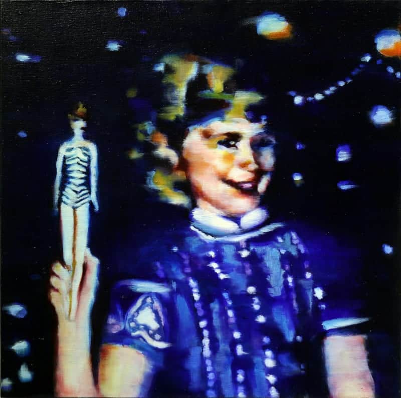 Christmas 1960, oil on canvas by Gail Vogels, winner of the Carol Zakaski Memorial Award for best in show.