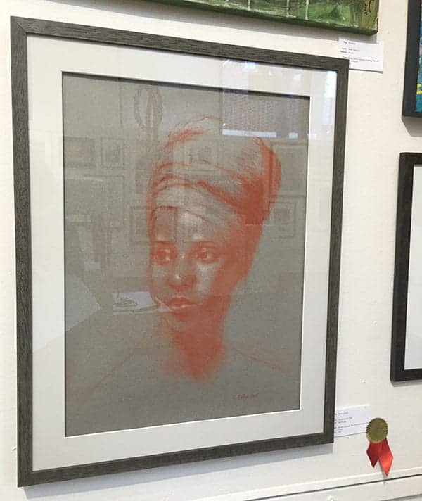 Constance Pena's Portrait Study won the John Foreman "Keeping the Life in Life Drawing" Student Award.