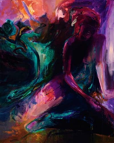 A Moment's Peace, acrylic on canvas, by Deanna Schwartzberg