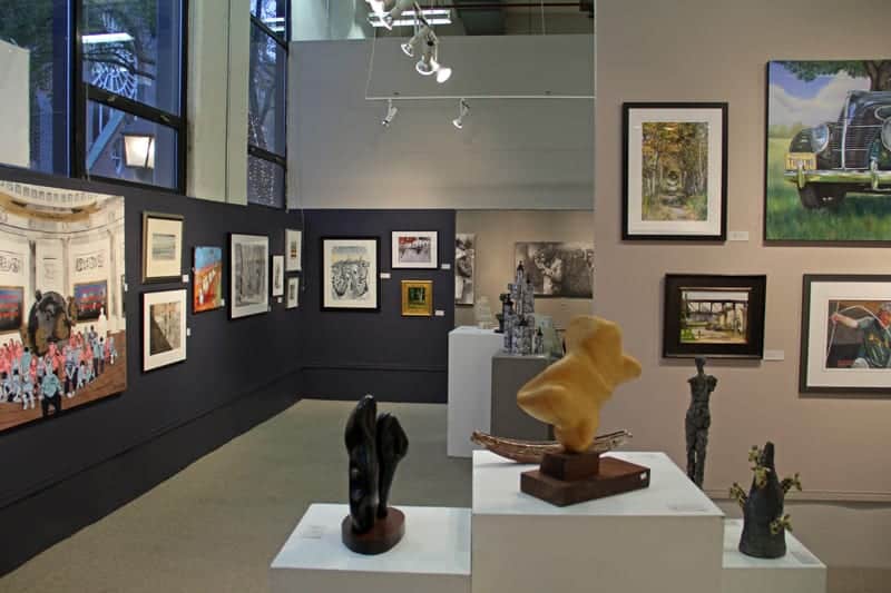 The December All-Media exhibit includes lots of work by our 3-D artists.