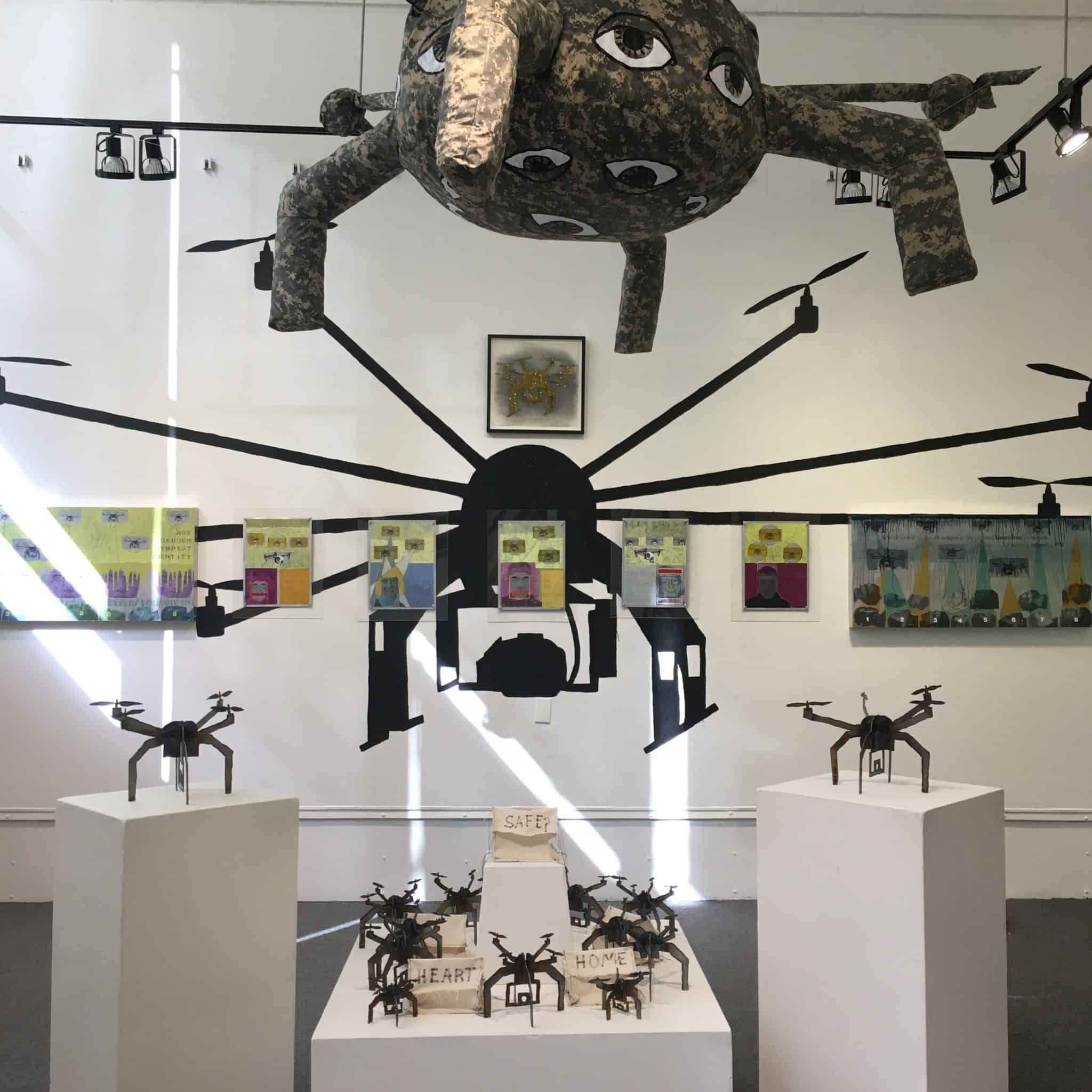 Ryan's solo exhibit, "Drone Zone"