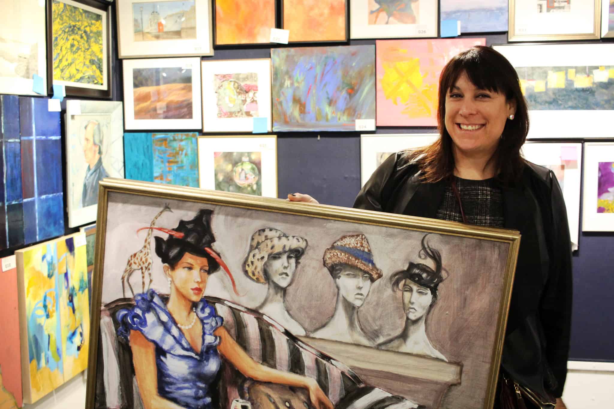 A happy collector at Patrons' Show 2018