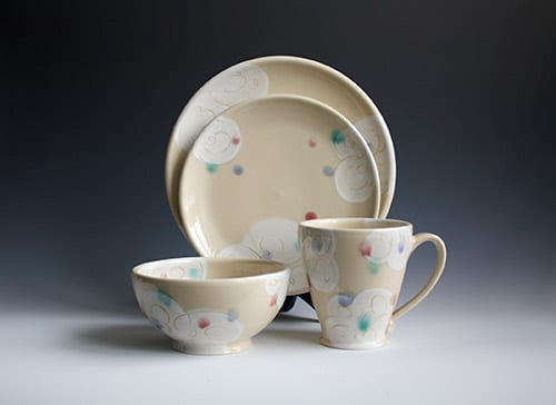 Julia Walther, Watercolor Swirl Place Setting