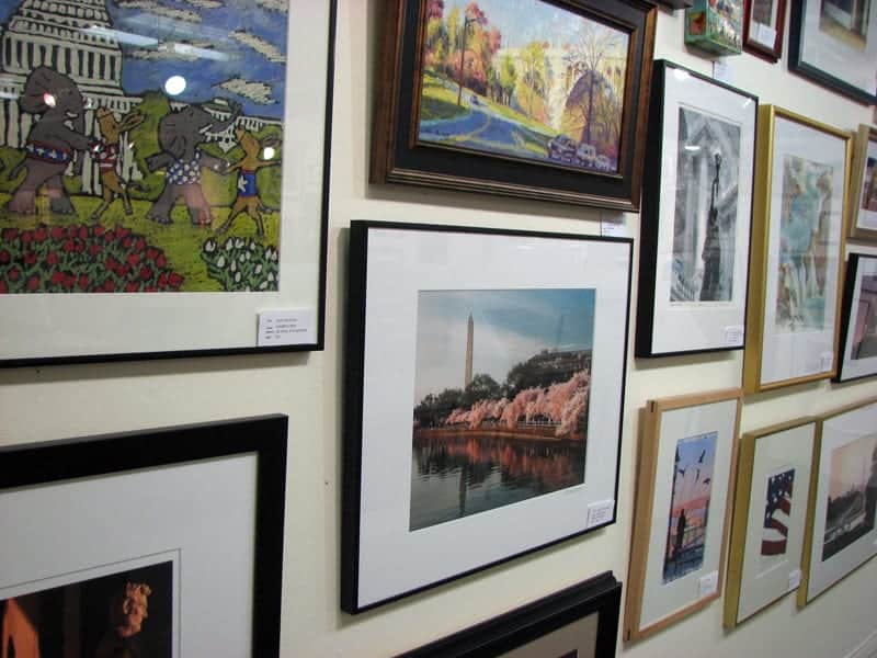 More framed pieces from the Local Scenes wall in the Bin Gallery.