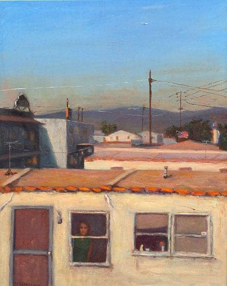 Ghetto in Paradise, oil, by Michele Reday Cook (click for larger image)