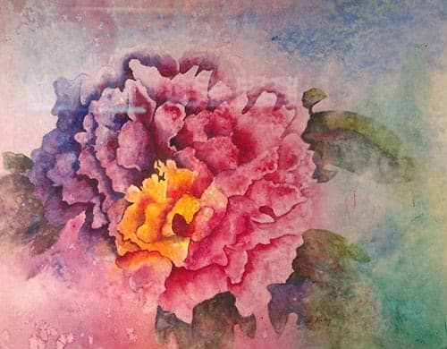 Rainbow Peony by Patricia King, from the 2013 Art League exhibit "Flora and Fauna."