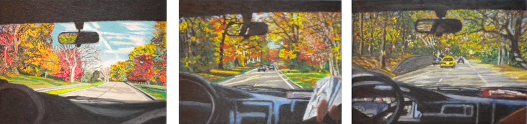 Oil pastels by Paul Zapatka