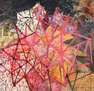 Answer Web by Beverly Ryan, winner of the Cora J. Rupp Memorial Award for Large Works.