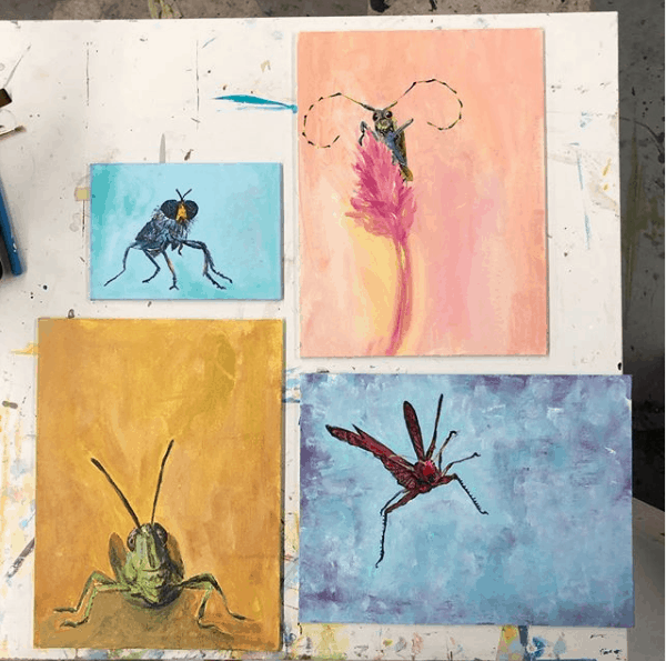 Shot from the Artist's Instagram of work in progress