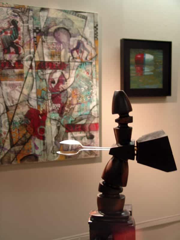 "Romantic Allusions" by sculpture instructor George Tkabladze.