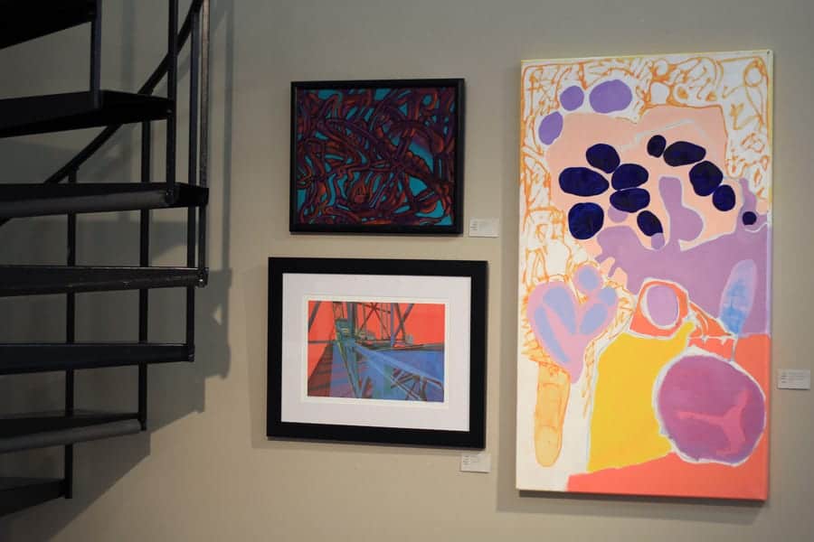 Work from the juried group show.