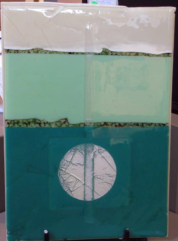 Serenity, fused glass by Doris Ross.