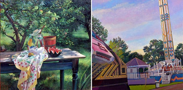 Art League instructors Diane Tesler (left) and Susan Abbott (right) both teach travel workshops this summer.