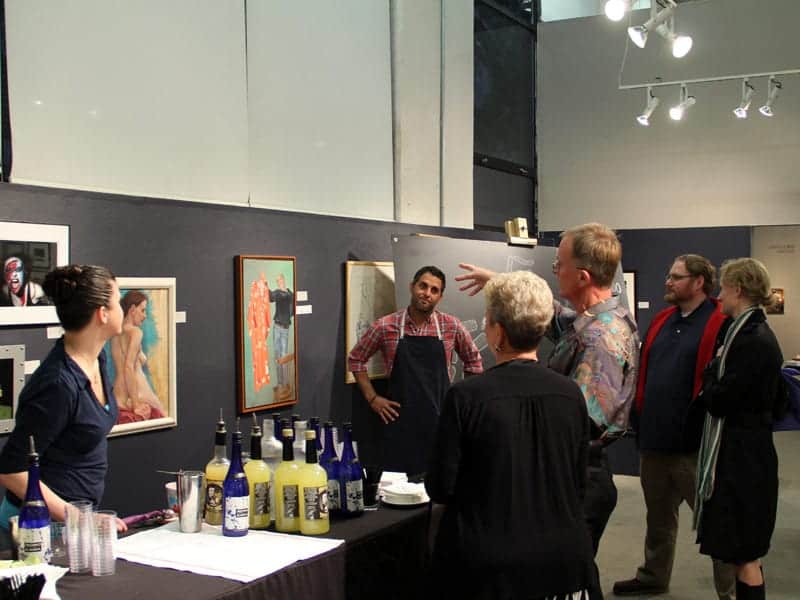 Discussing the artistic inspiration behind the cocktail.