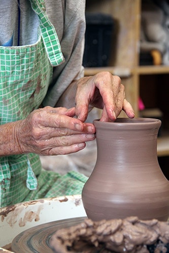 Allison Severance's ceramics class