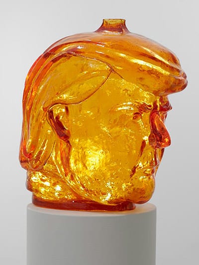 Donald, lead crystal in the form of a piggy bank, by Andy Yoder