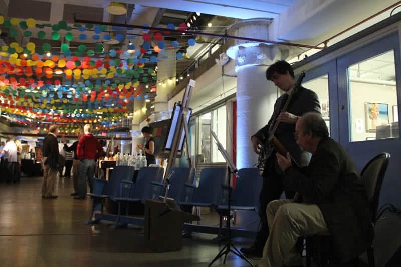 The Gassmann Duo returned to provide the evening's jazz soundtrack.