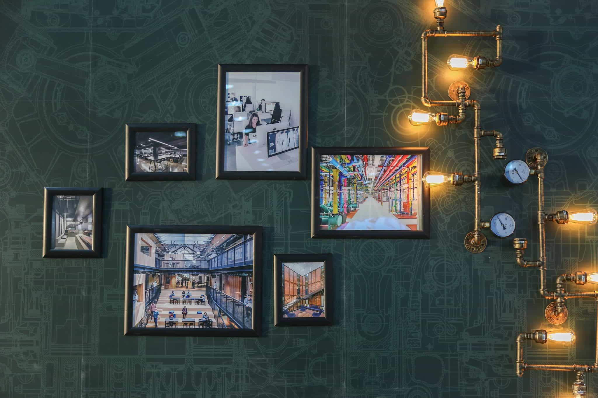 A gallery wall in a small space is a great way to display a growing collection