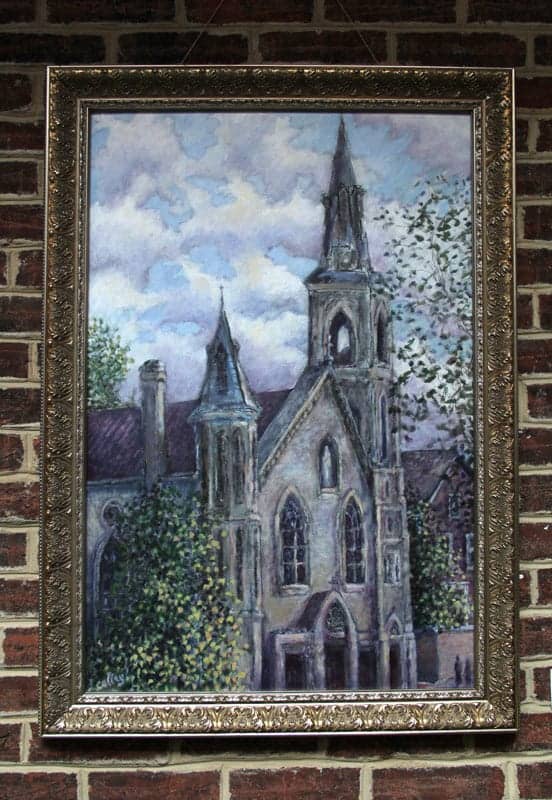 St. Mary's, acrylic, by Mark Coffey.