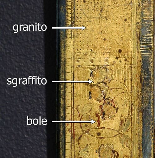 Detail of Susan O'Neill's frame.