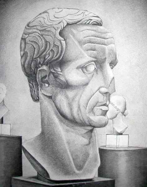Drawing by Art League instructor Peter Böttger.