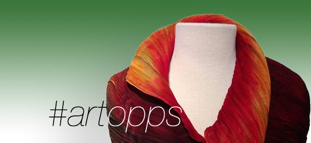 This week's banner image is wearable art by fiber instructor Candace Edgerley.