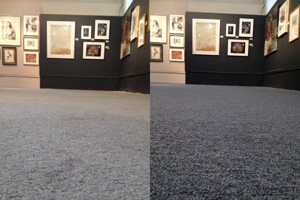 Carpet before & after