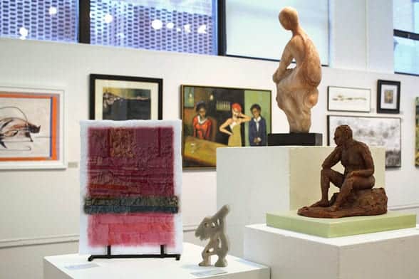 Some of the other three-dimensional work in the December exhibit.