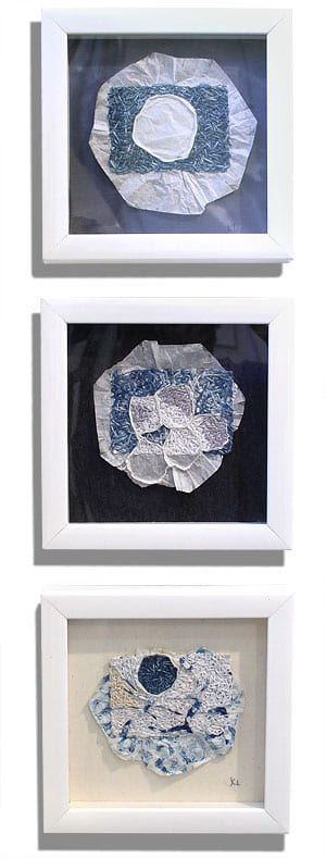 Ecumenical Blue, Triptych by Kevin McCarthy (from the April All-Media Exhibit)