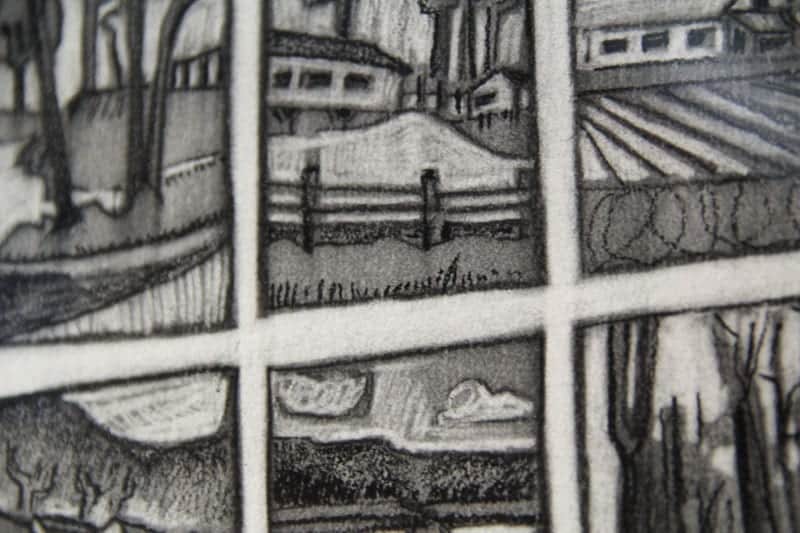 Boys Camp, Bath County Landscape (detail) by Gail Saour
