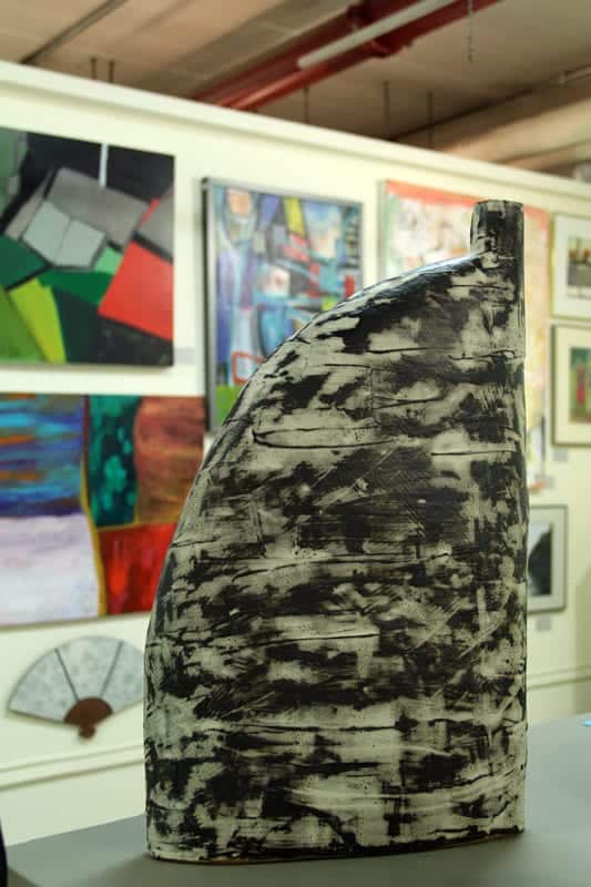 This untitled piece by Nada Abizaid won the Dennis Davis Award. Nada was a student in Blair Meerfeld's ceramics class.