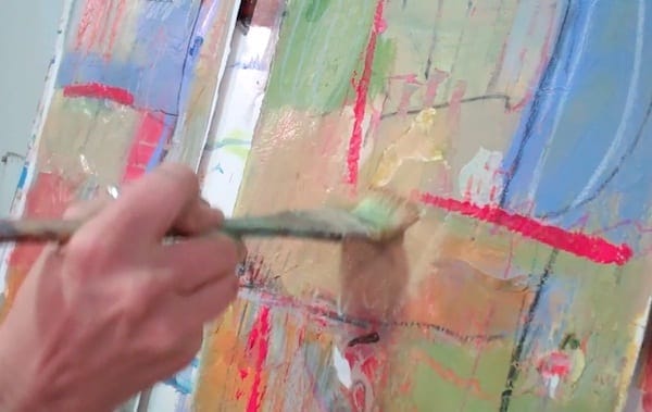 Painting student