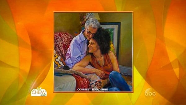 The painting as it appeared on the show