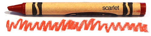 scarlet crayon