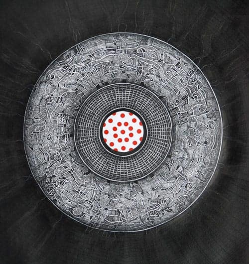 “Red Dots” was Shanthi Chandrasekar's 2011 exhibit at The Art League.