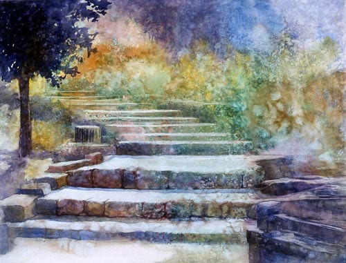 Watercolor by Art League instructor Gwen Bragg