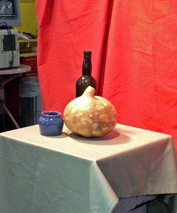Drawing Class 10/10 Still-life setup and my drawing