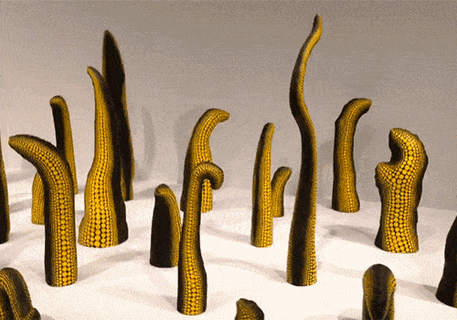 Yayoi Kusama animated gif