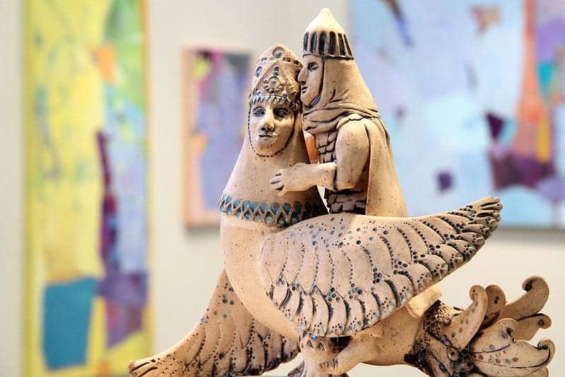 An untitled sculpture by Elena Tchernomazova.