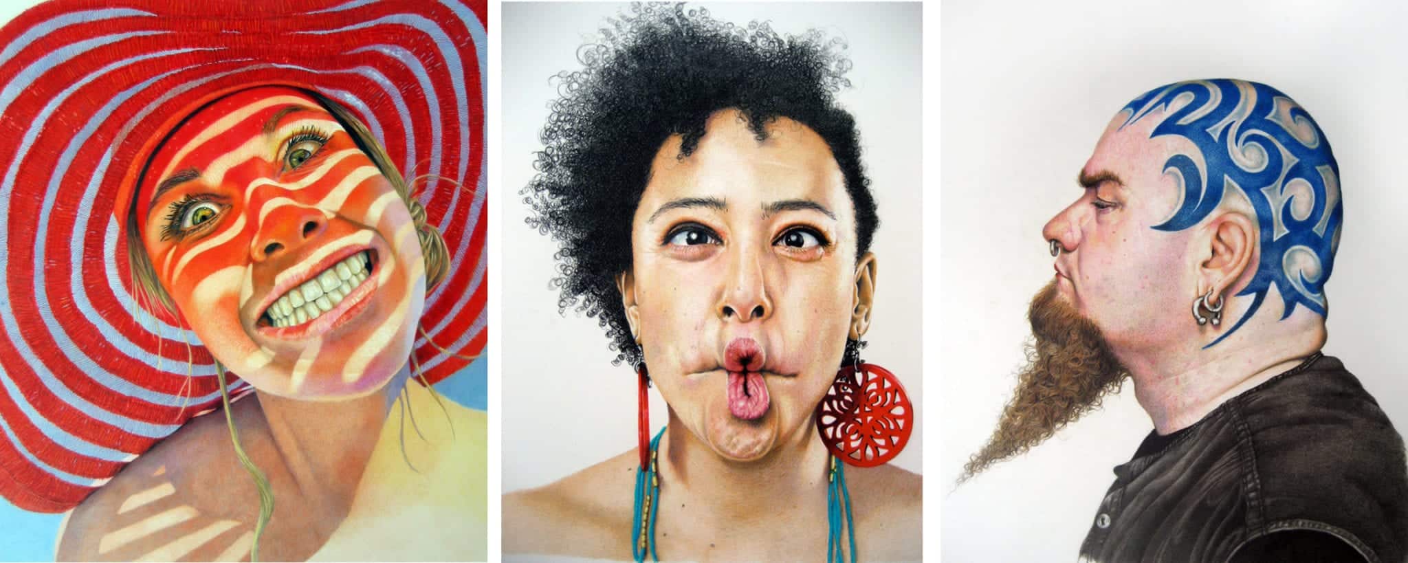 Artwork from Suzanne Vigil's solo show, “Up Close & Too Personal.”